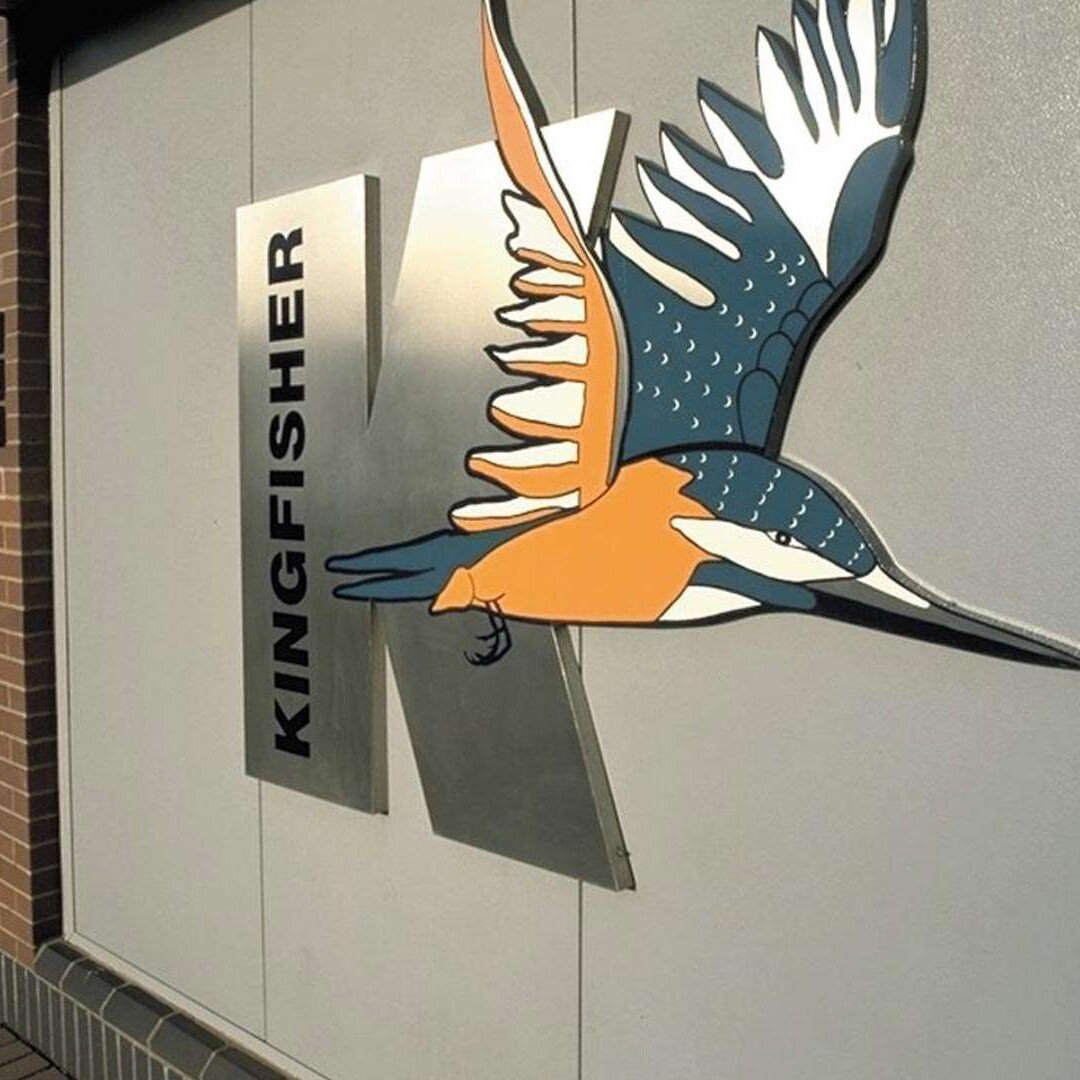 A Vibrant Kingfisher Logo And Bold Kingfisher Letters Mark The Hq Of A Global Leader In Premium Grease Nipple Manufacture.