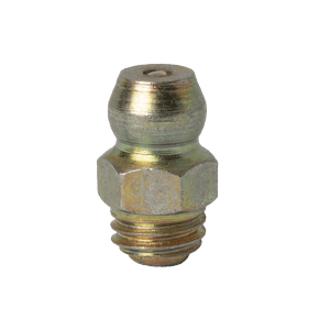 Ingrassatore in acciaio Premium da 1/4" x 28 UNF, zincato giallo con base esagonale, per la lubrificazione di macchinari industriali: durata superiore.