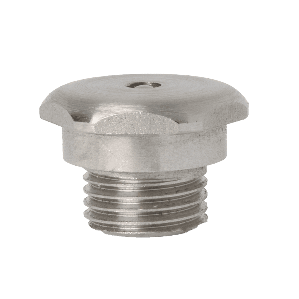 Boquilla de engrase con cabeza de botón corta M10 x 1 de acero inoxidable 316 de primera calidad: duradera, resistente a la corrosión, con roscas externas.