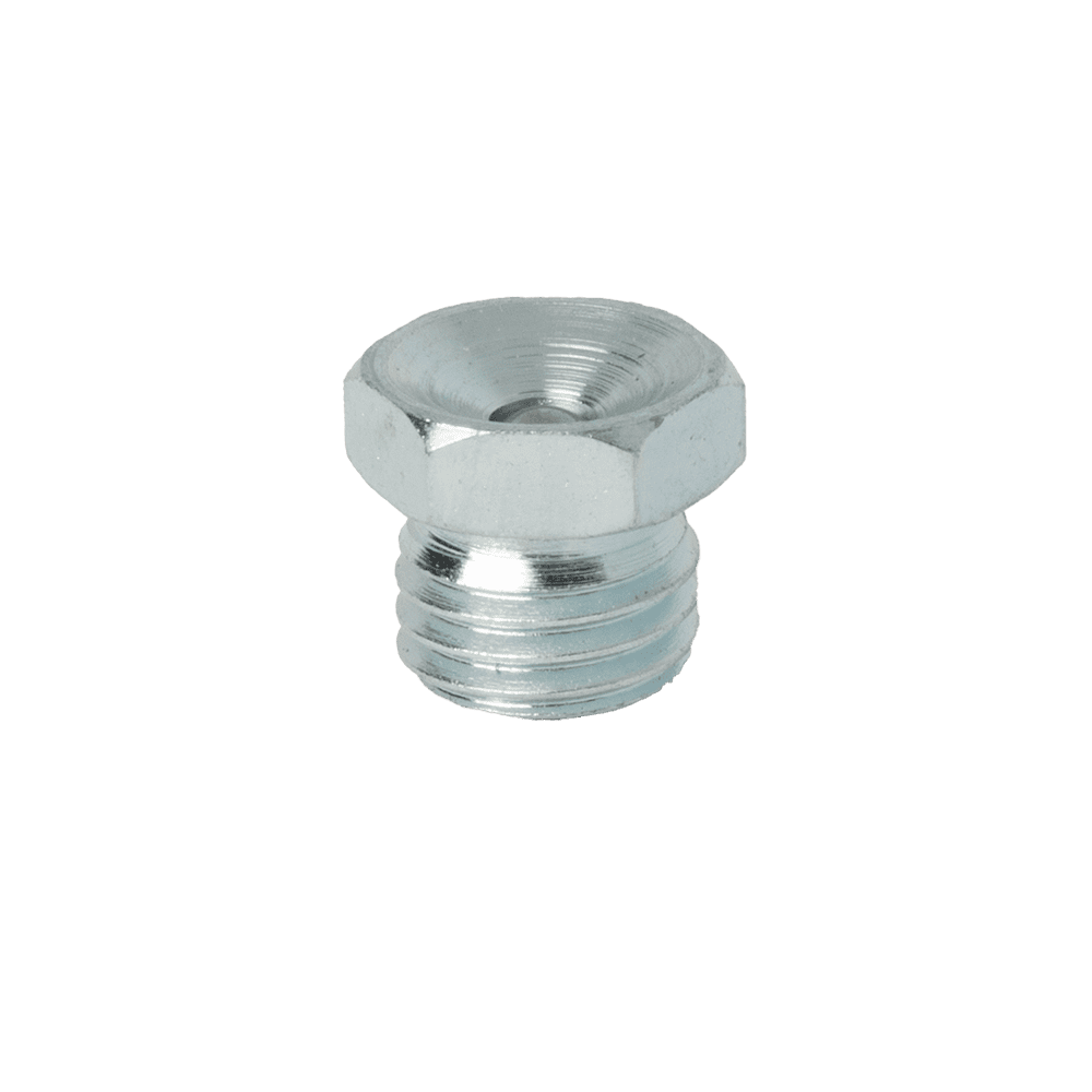 בורג משושה איכותי M8 X 1 מסוג גביע Din 3405, ראש שטוח רחב, עיצוב גביע, גוף הברגה, מבודד על רקע לבן.