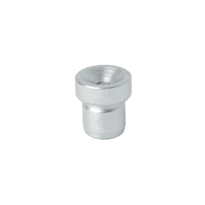 Ingrassatore a tazza Premium da 6 mm con testa arrotondata e base filettata, ideale per sistemi di lubrificazione industriali.