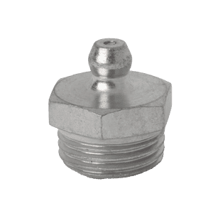 un bullone d'argento con un dado