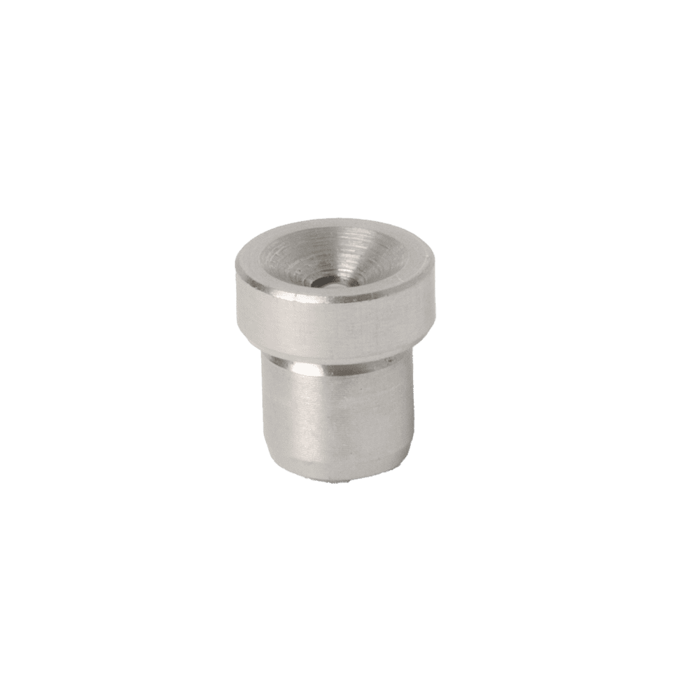 Hochwertiger 6-mm-Schmiernippel mit Antriebspassung, Edelstahl 303, robustes zylindrisches Teil auf weißem Hintergrund.