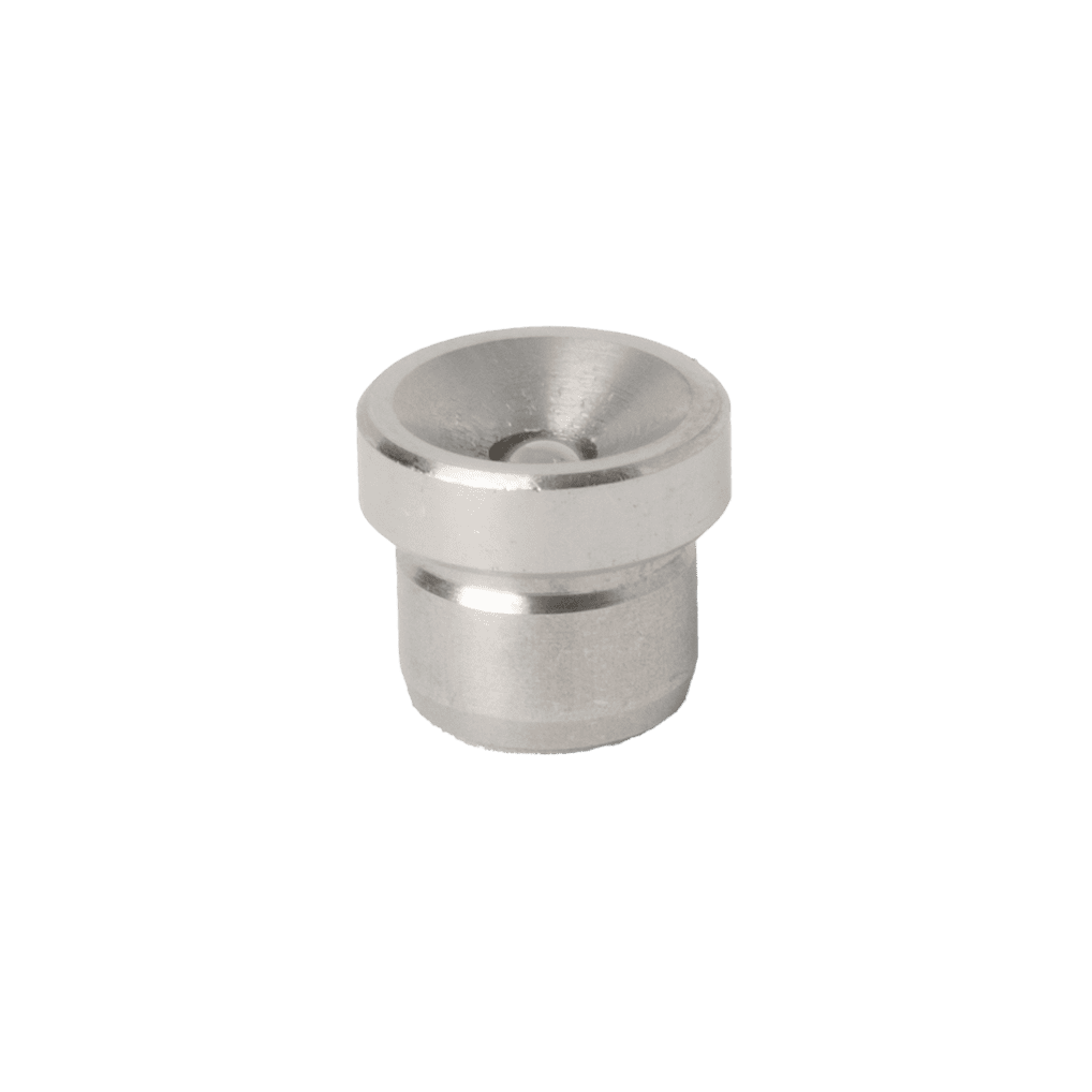 Hochwertiger 8-mm-Schmiernippel mit Antriebspassung, Edelstahl 303, polierte Oberfläche, konkave Becheroberseite – ideal für den industriellen Einsatz.
