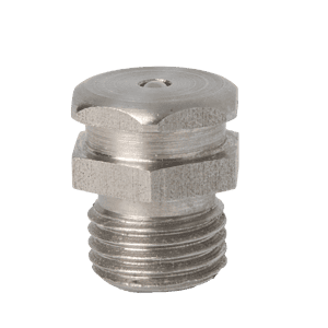 Ingrassatore a testa bombata in acciaio inossidabile Premium da 1/4" BSP (G1/4"), corpo esagonale, filettatura di precisione, per sistemi di lubrificazione industriali.