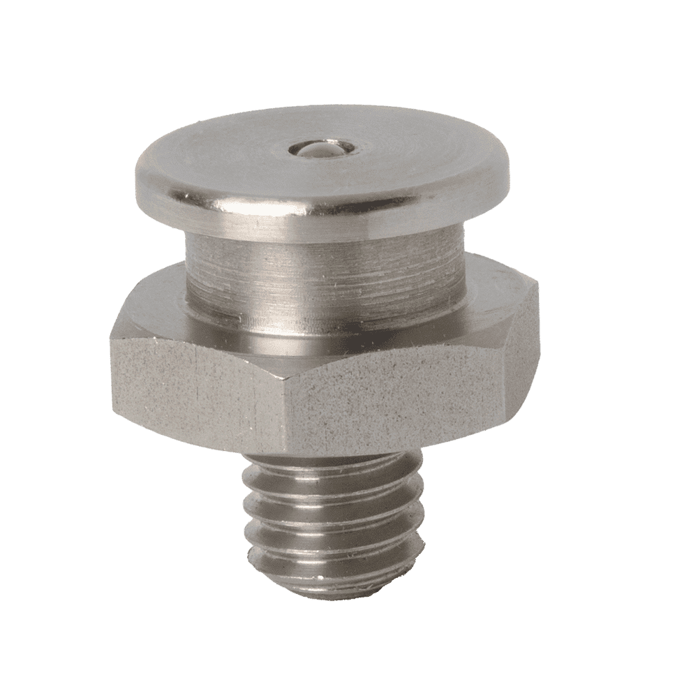 Hochwertige M8 x 1,25 16 mm DIN 3404 Linsenkopfschraube aus robustem Edelstahl 303, ideal für Schmiernippel; schlichter weißer Hintergrund.