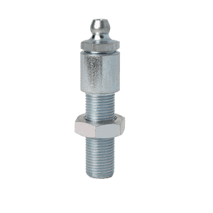 Adattatore per piastra batteria Premium per tubo da 3/16", dado di bloccaggio e albero filettato. Ideale per raccordi di lubrificazione industriale: finitura di alta qualità.