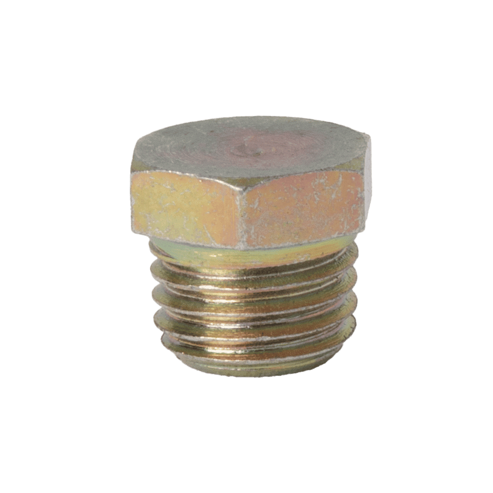 High-Quality M8 X 1 Taper Plug With Hexagonal Shape And Precision-Cut External Threads, Shown On A Plain White Background.