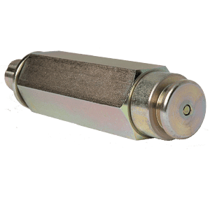 Ingrassatore a testa bombata da 22 mm, a prova di perdite ad alta pressione, lungo 113 mm, corpo esagonale, filettatura M16x1,5, fessura di scarico su sfondo bianco.