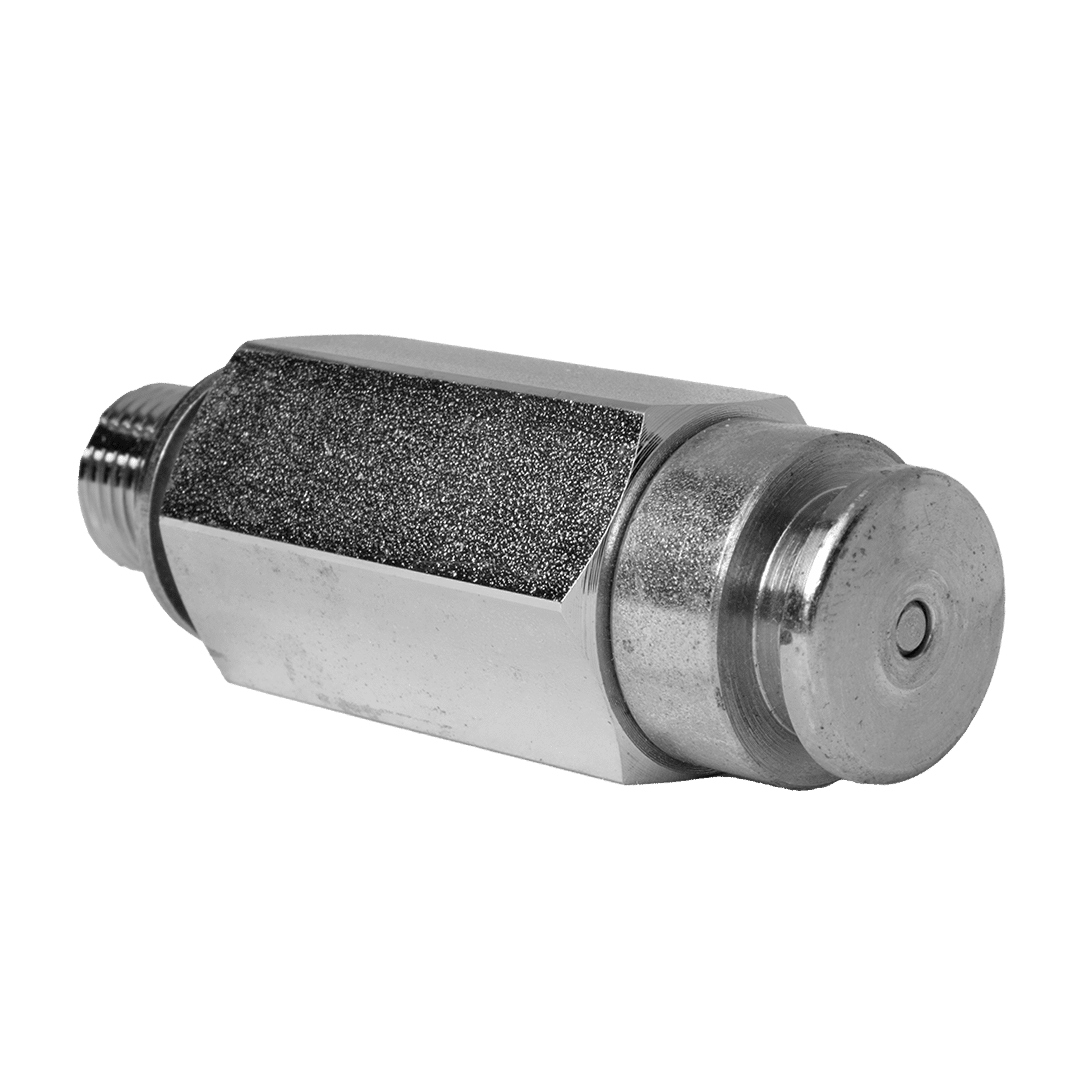 Ingrassatore a testa bombata da 22 mm, a prova di perdite e ad alta pressione (81 mm, filettatura M16x1,5), di precisione, mostrato su sfondo bianco.