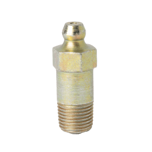 Ingrassatore lungo e dritto PTF da 1/8" x 27 di alta qualità con base esagonale e punta di facile accesso per una lubrificazione industriale superiore.
